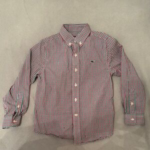 Vineyard Vines Red and Blue Checkered Shirt